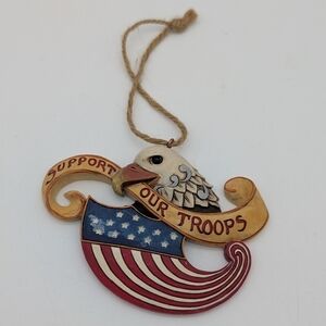 Jim Shore Support Our Troops Christmas Ornament